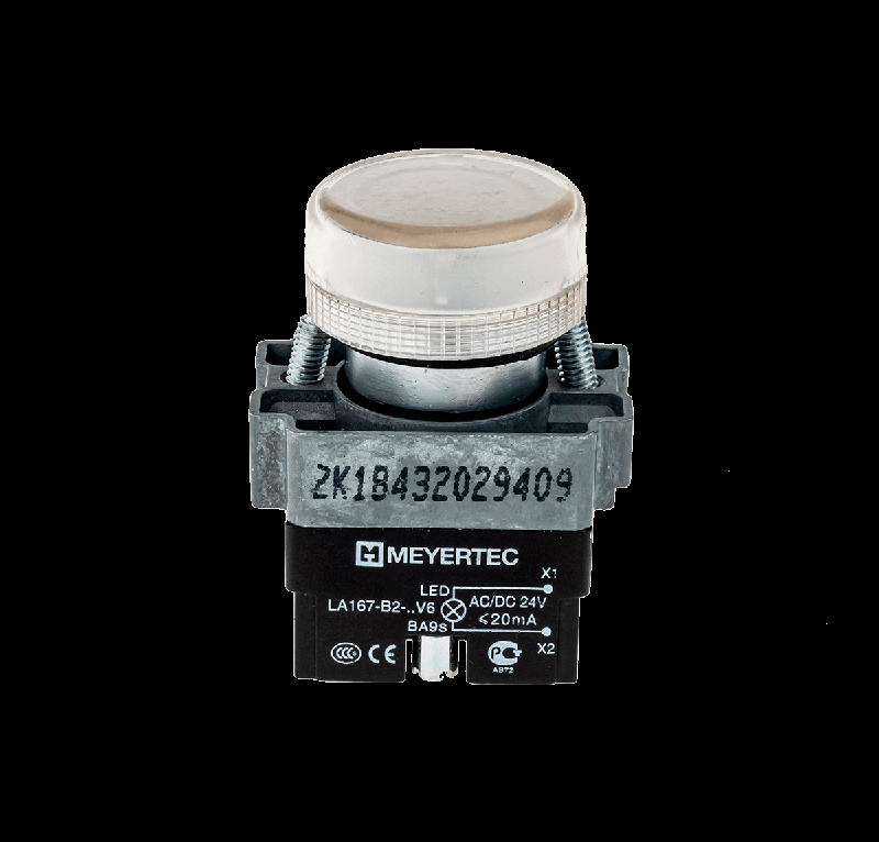 Лампа сигнальная в сборе 24В AC/DC мет. MTB2-BV611 бел. ОВЕН 43344