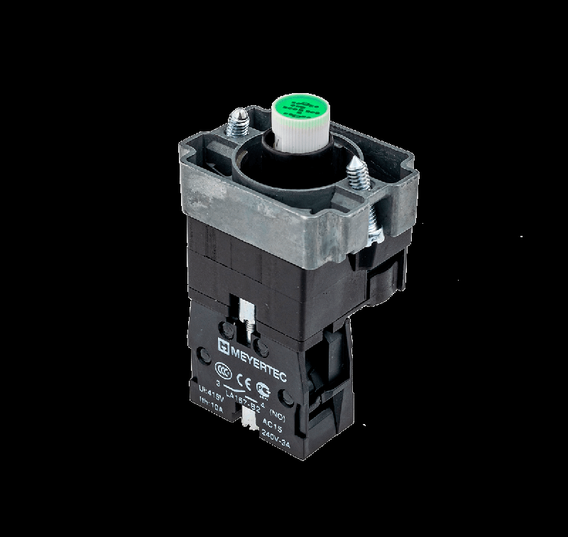 Основание с модулем подсветки 1NO блок-контакт 24В AC/DC мет. MTB2-BW613 зел. ОВЕН 43286