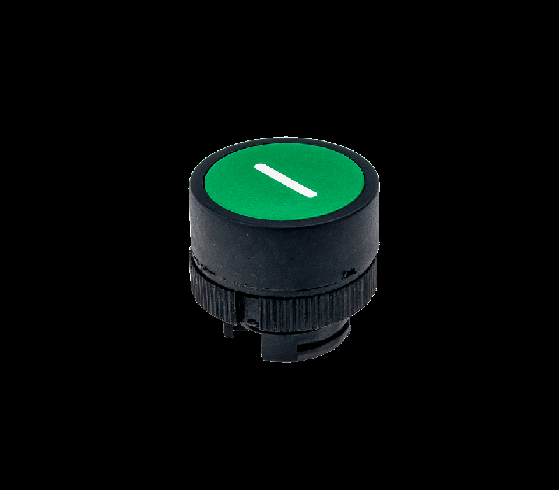 Головка кнопки плоская с маркировкой зел. знак "I" пласт. MTB2-EA331 ОВЕН 43216