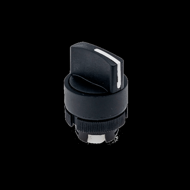 Головка переключателя короткая ручка 2 полож. фикс-возвр пласт. MTB2-ED4 черн. ОВЕН 43274