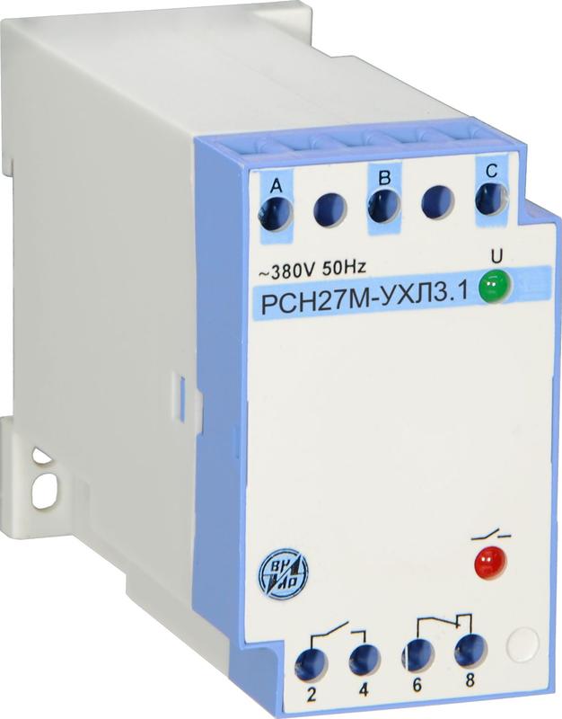 Реле контроля трехфазного напряжения РСН-27М 380В 50Гц защ. ВНИИР A8120-77135716