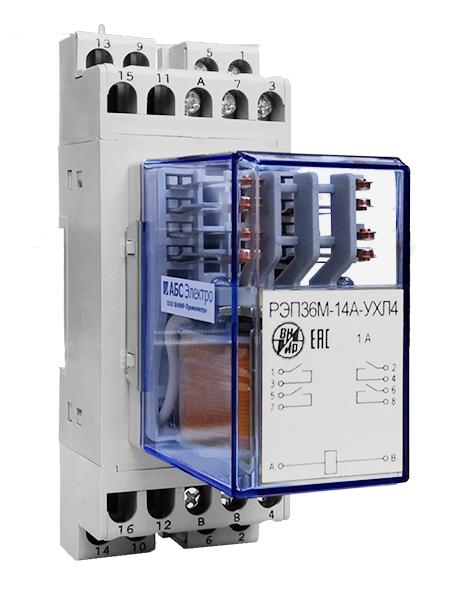 Реле промежуточное РЭП-36М-14А 1А задн. присоед. ВНИИР A8120-82693225