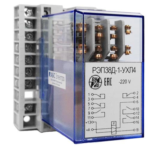 Реле промежуточное РЭП-38Д-1 24В пост. 3/3 пер. прис. ВНИИР A8120-77972090