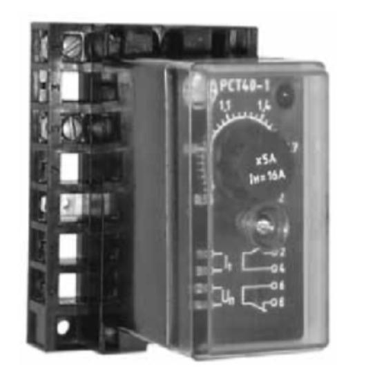 Реле тока РСТ-40-1/6 задн. присоед. ВНИИР A8120-77139073