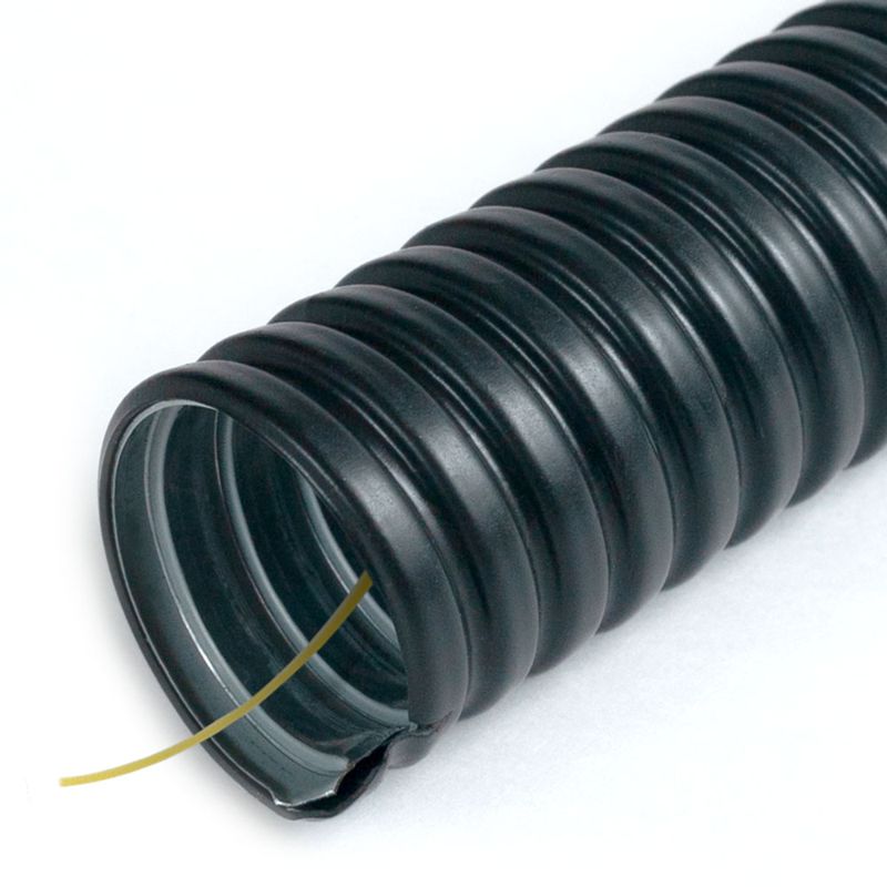 Металлорукав в ПВХ изоляции Р3-ЦП-Мр-НГ-22 с протяжкой (уп.50м) Промрукав PR04.0507