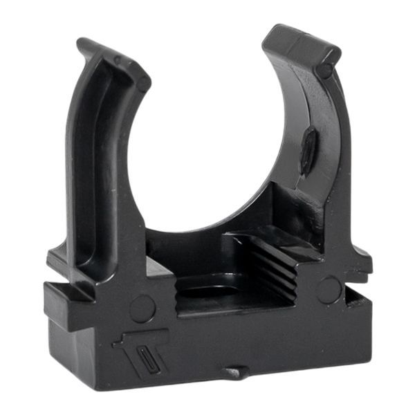 Держатель для труб (клипса) d25мм для монтажн. пистолета черн. (уп.100шт) Plast EKF derjp-z-25-black