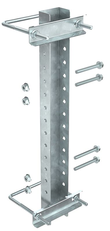 Крепление к опорам огражд. 80-100мм для 2-консолей IEK CLM50D-CO-100-2