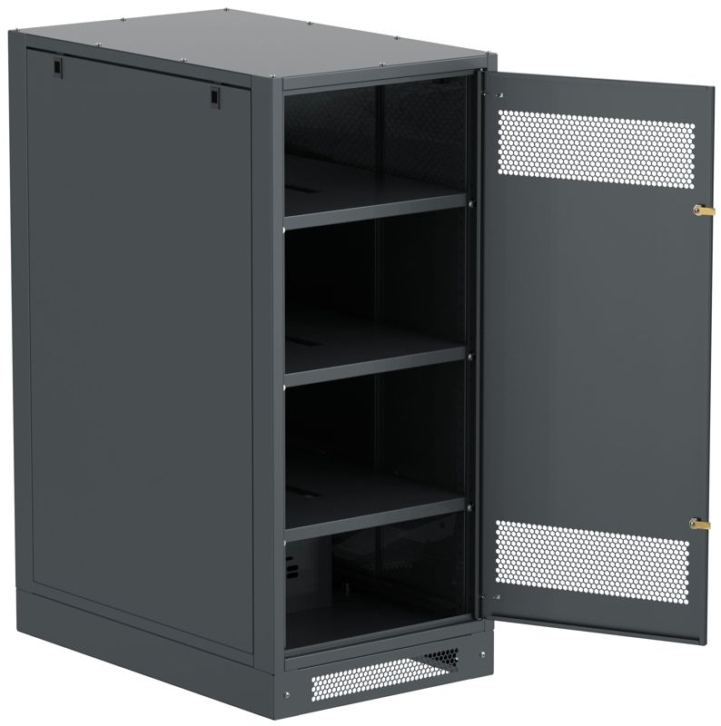 Шкаф LINEA B (пустой) 1350х600мм дверь метал. черн. ITK LB05-13H69-M