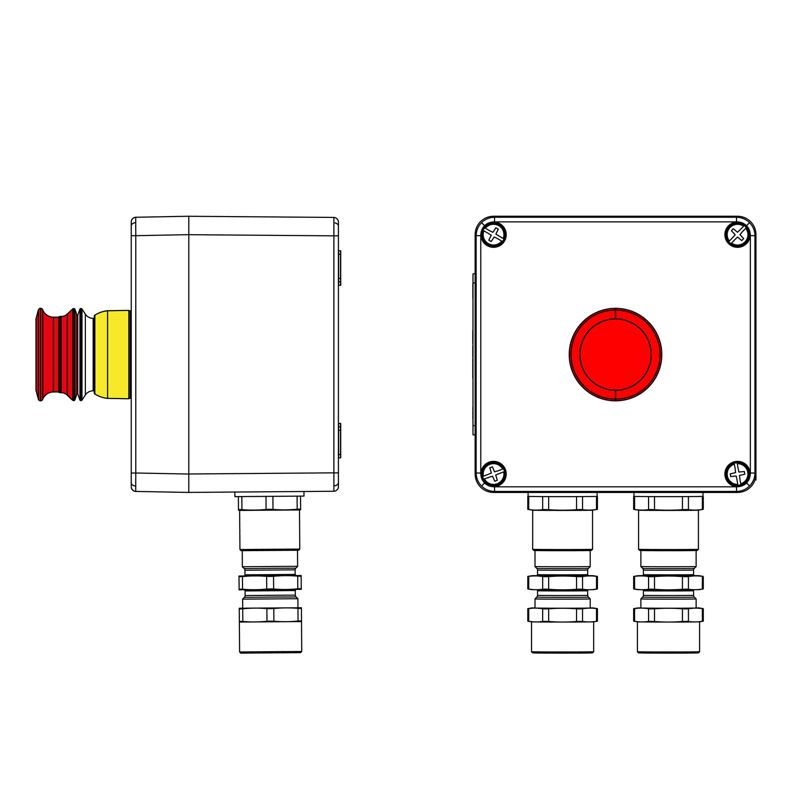 Пост управления взрывозащ. из алюм. CPE-A-12-(1xP3E(11))-2xKA2MHK(C)1Ex d e IIC Т5 Gb / Ex tb IIIC T95град.C Db IP66 DKC 2201.121.22.11B