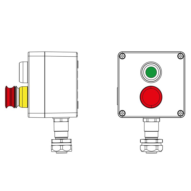 Пост управления взрывозащ. из алюм. CPE-A-12-(1xP1G(11)-1xP6E(11))-1xKAEPM2MHK-20(C)1Ex d e IIC Т5 Gb / Ex tb IIIC T95град.CDb IP66 DKC 2201.121.22.120O
