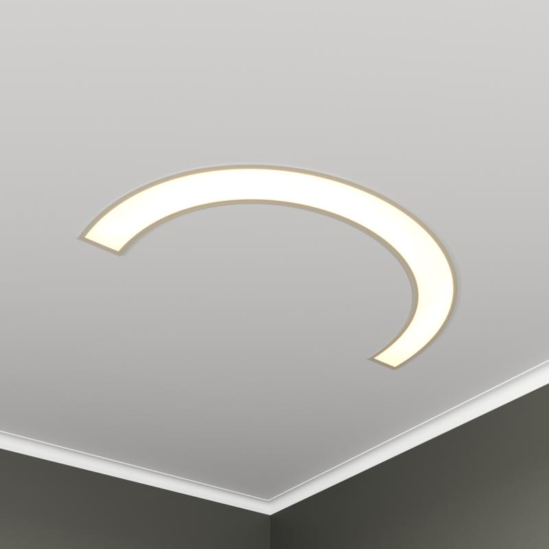 Светильник светодиодный RVE-LBX-ARCO-1830-V 72Вт 4000К 1830х930х100мм S80мм полукольцо встраив. бел. RVElektro RVE00002886