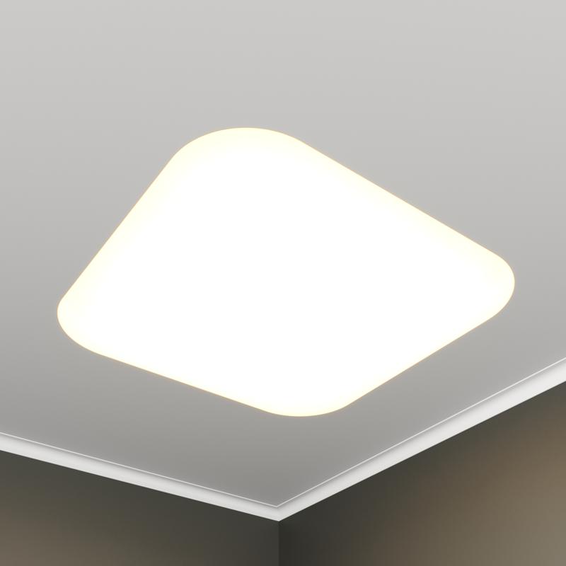 Светильник светодиодный RVE-LBX-BOX-SOFT-546-VG 39Вт 4000К 546х546х110мм квадрат закругл. встраив. под шпаклевку бел. RVElektro RVE00003416