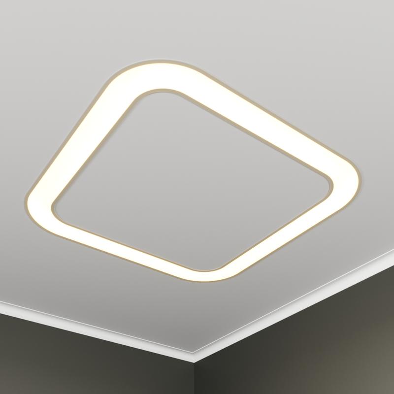 Светильник светодиодный RVE-LBX-HOLE-BOX-SOFT-1430-V 134Вт 4000К 1430х1430х100мм S80мм квадрат закругл. с отверст. встраив. бел. RVElektro RVE00003115