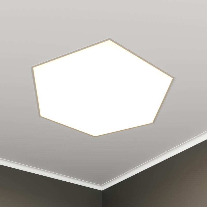 Светильник светодиодный RVE-LBX-HEXA-530-V 26Вт 4000К 530х463х100мм шестиугольник встраив. бел. RVElektro RVE00003118