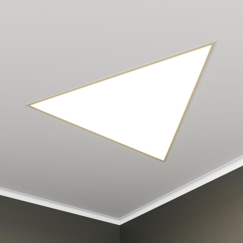 Светильник светодиодный RVE-LBX-TRIO-1430-V 101Вт 4000К 1430х1242х120мм треугольник встраив. бел. RVElektro RVE00003024