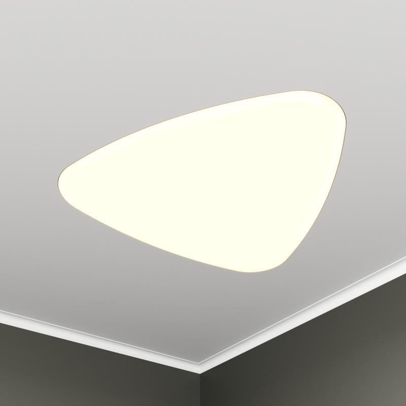 Светильник светодиодный RVE-LBX-LITUS-546-VG 29Вт 4000К 546х521х110мм треугольник рело закругл. встраив. под шпаклевку бел. RVElektro RVE00003611