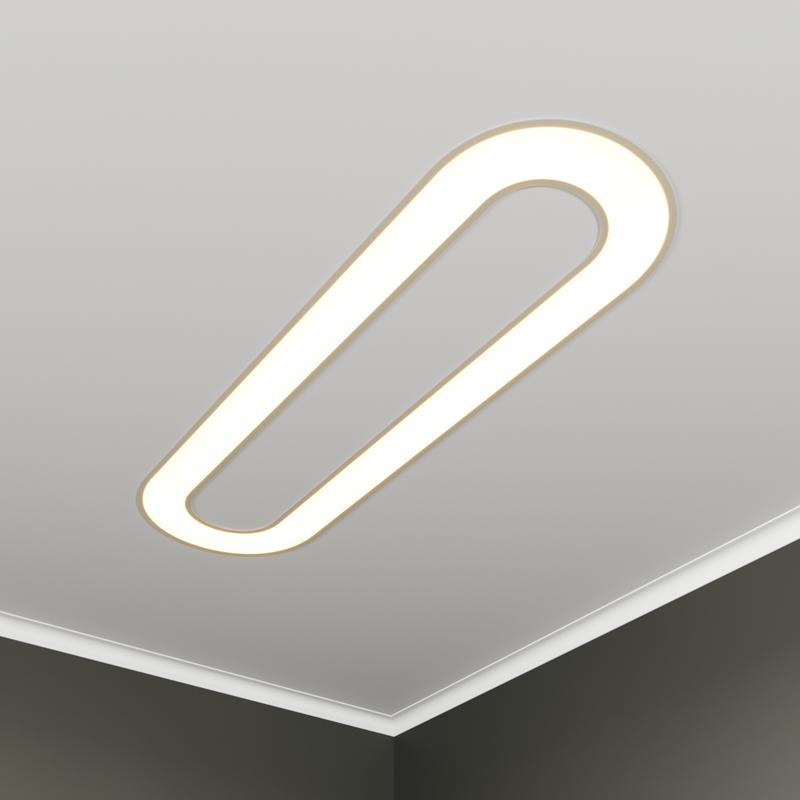 Светильник светодиодный RVE-LBX-HOLE-LARGO-2630-V 148Вт 4000К 2630х380х100мм S80мм овал с отверст. встраив. бел. RVElektro RVE00003062