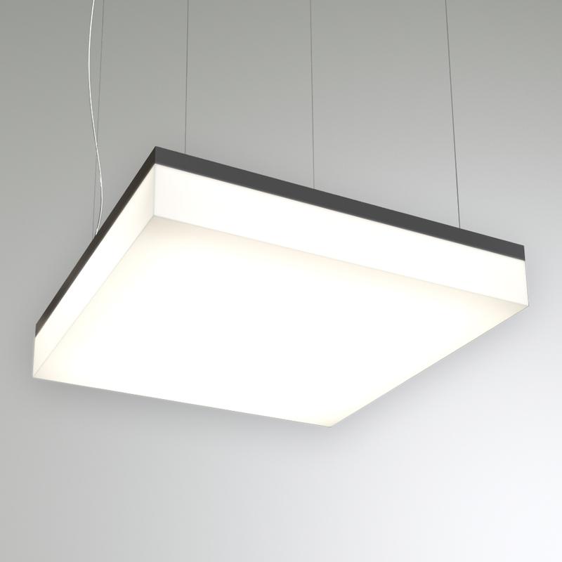 Светильник светодиодный RVE-LBх-LUMO-BOх-600-P 53Вт 4000К 600х600х130мм квадрат подвесной бел. RVElektro RVE00002242