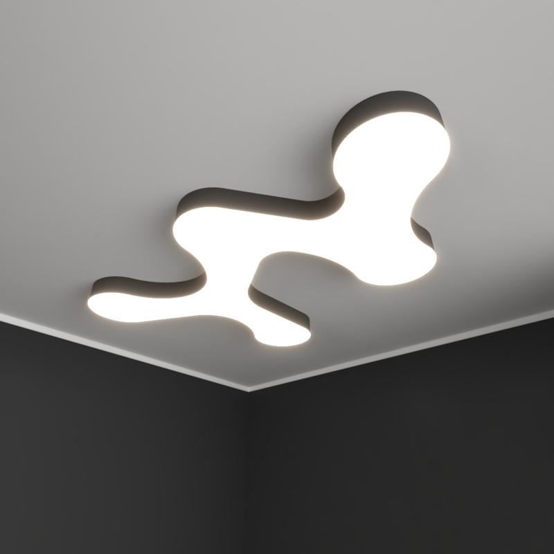 Светильник светодиодный RVE-LBх-CLOUD-1917-N 150Вт 4000К 1917х1289х100мм облако накладной бел. RVElektro RVE00002321