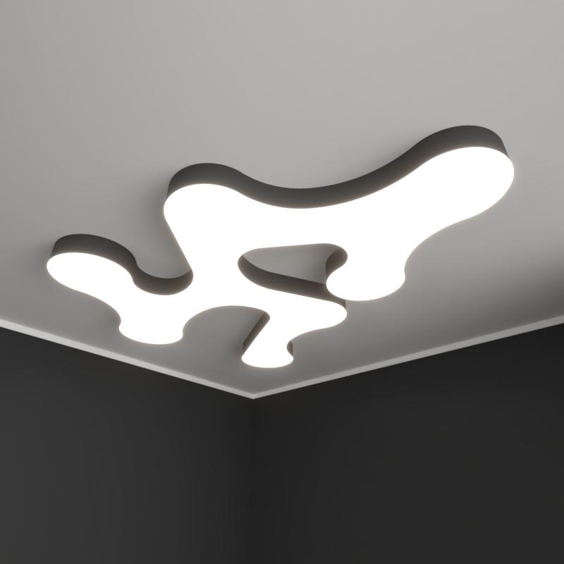 Светильник светодиодный RVE-LBх-CLOUD-2110-N 213Вт 4000К 2110х1639х100мм облако накладной бел. RVElektro RVE00002322