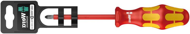 Отвертка диэлектрическая крестовая 162 i PH VDE SB (PH 2х100мм) Wera WE-100012