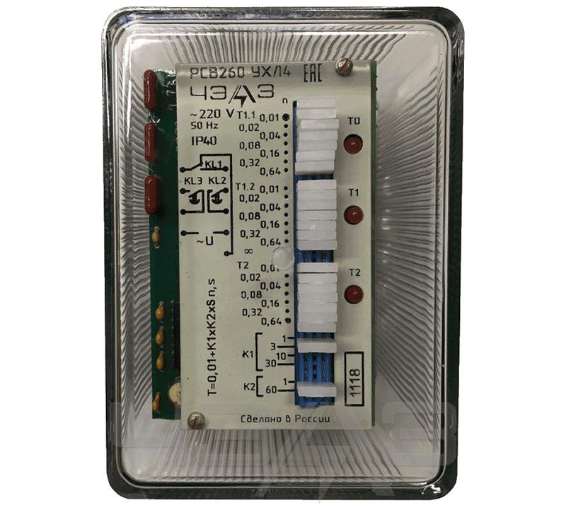 Реле времени РСВ-260 380В AC универс. присоед. ЧЭАЗ A8119-77134665