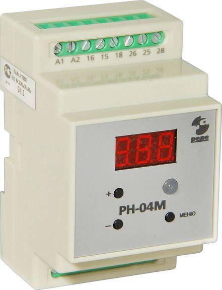 Реле контроля напряжения РН-04МВ2 220В 50Гц контроль однофазной сети по двум верх. и двум ниж. порогам срабат. с выдержкой времени на вкл. и откл. 4 исполн. реле ток контактов 5А 1п на каждый порог УХЛ4 Реле и Автоматика A8223-82690781