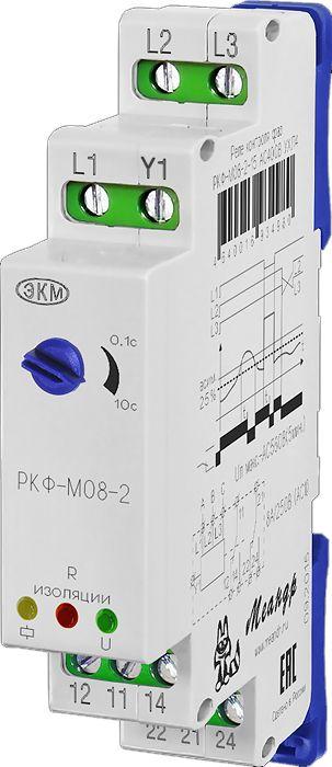Реле контроля трехфазного линейного напряжения РКФ-М08-2-15 AC230В УХЛ4 (спец.) Меандр A8302-16934966