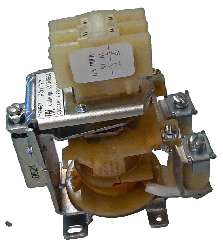 Реле напряжения РЭ-17-220В (вкл. обм.) 16А (удерж. обм. тока) 2НО+2НЗ ЧЭАЗ A8119-77945537