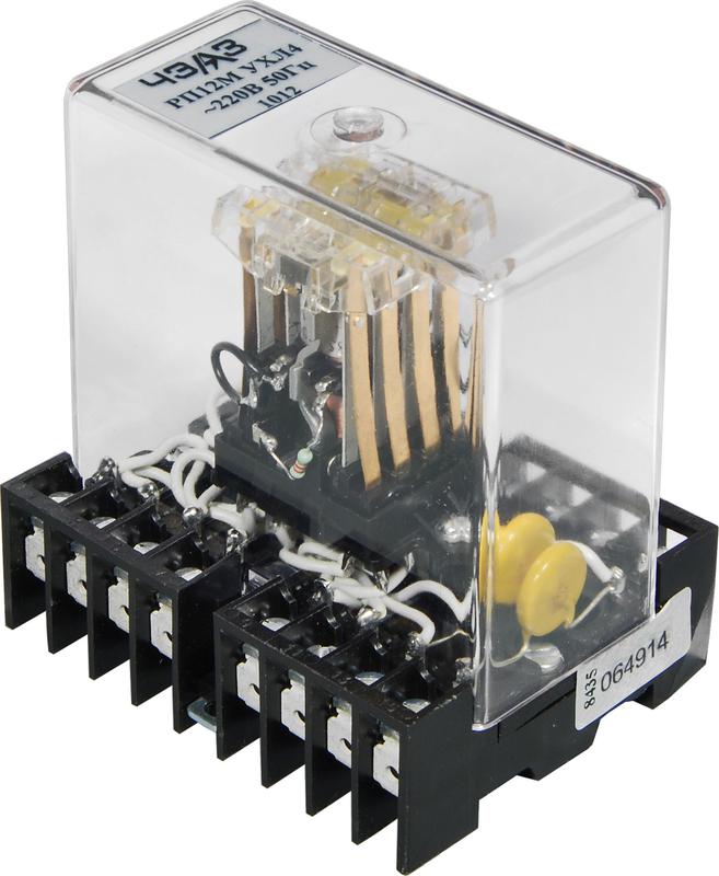 Реле промежуточное РП-12М 100В передн. присоед. ЧЭАЗ A8119-77951231