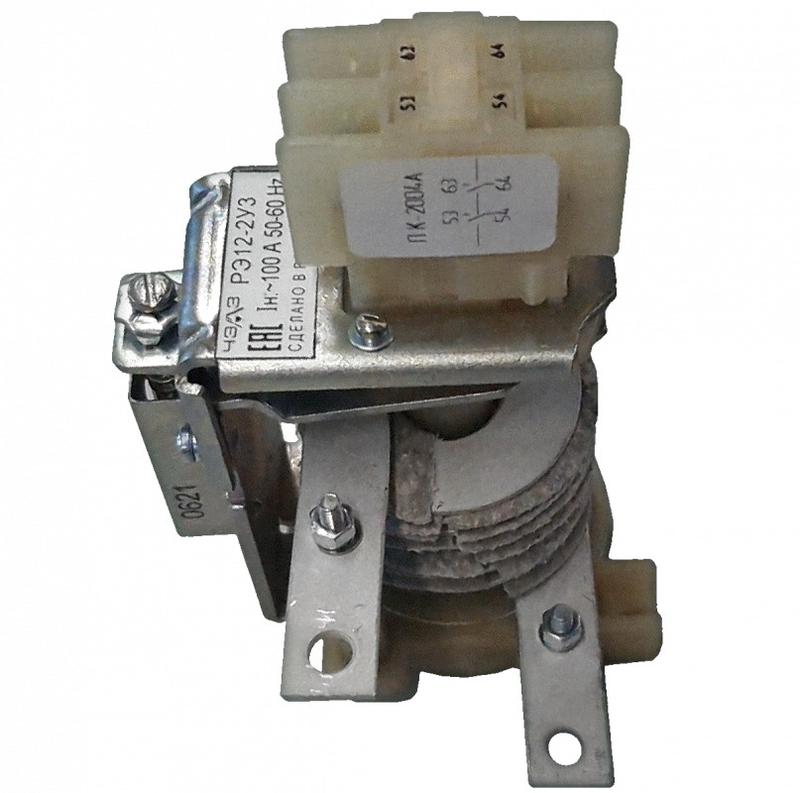 Реле тока РЭ-12-2-100А (220-700)% 2НО передн. присоед. ЧЭАЗ A8119-77942109