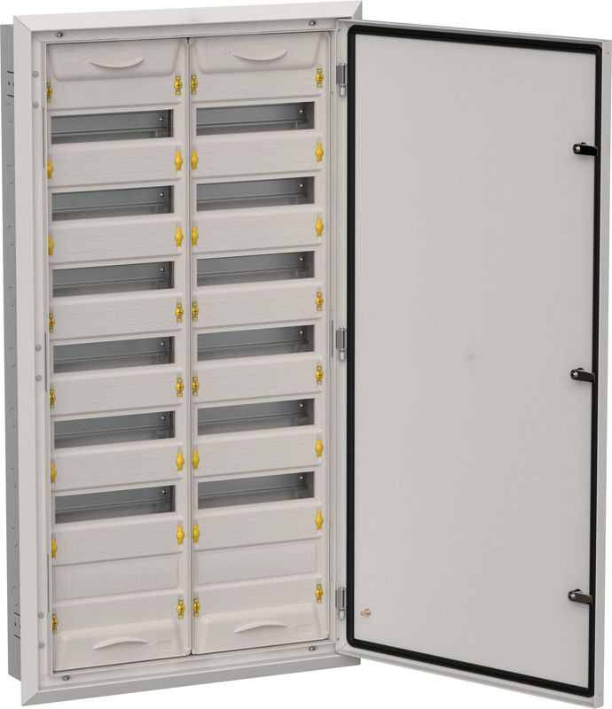 Корпус ЩРв-168 (2х84) TITAN 5 1130х625х130мм IP31 (одна дверь) сер. метал. IEK TI5-50-V-2X084-31-7035