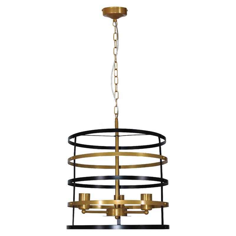 Светильник "Абелла" 231 НСБ 01-3х60-167 Е27 (ИМ) подвесной черн. зол. Элетех 1005405102