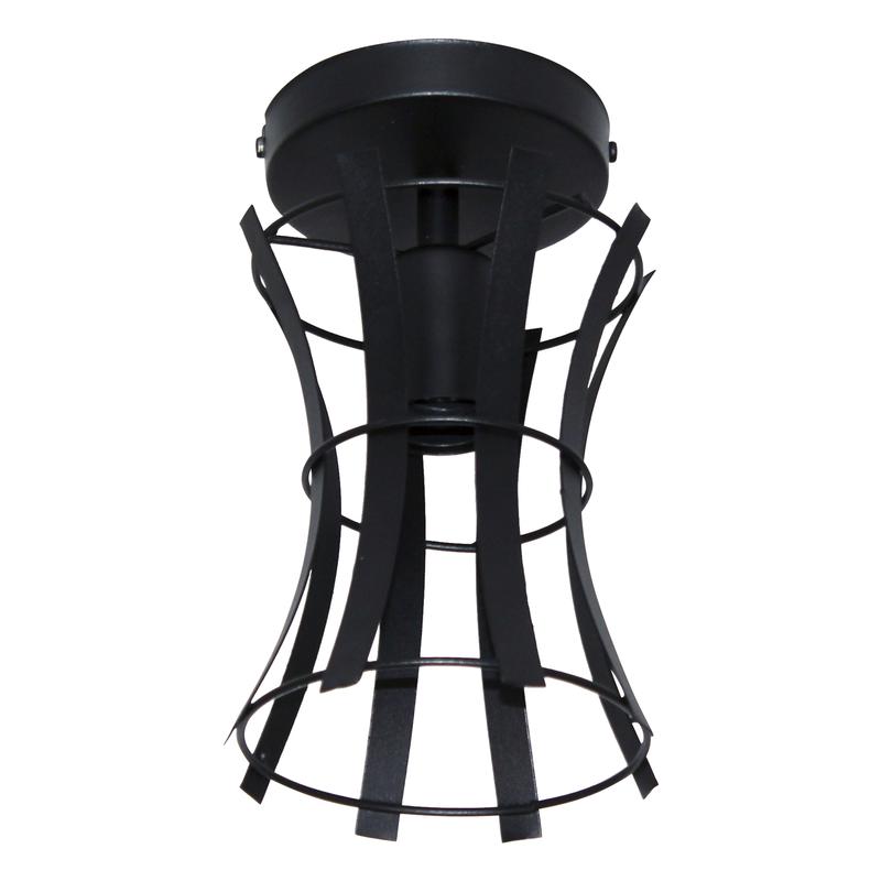 Светильник "Викинг" 111 НПБ 01-60-109 Е27 (ИМ) потолочный черн. муар Элетех 1005405101