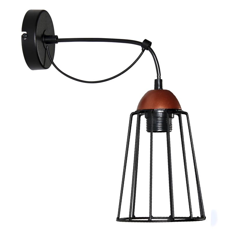 Светильник "Конти" 511 (Плафон Конус) НББ 01-60-165 Е27 (ИМ) настенный медь черн. муар Элетех 1005405030