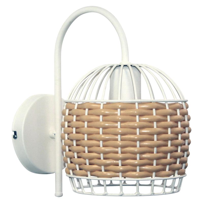 Светильник "Кантри" 511 НББ 01-60-175 (ИМ) настенный оплетенный бел. муар Элетех 1005405195