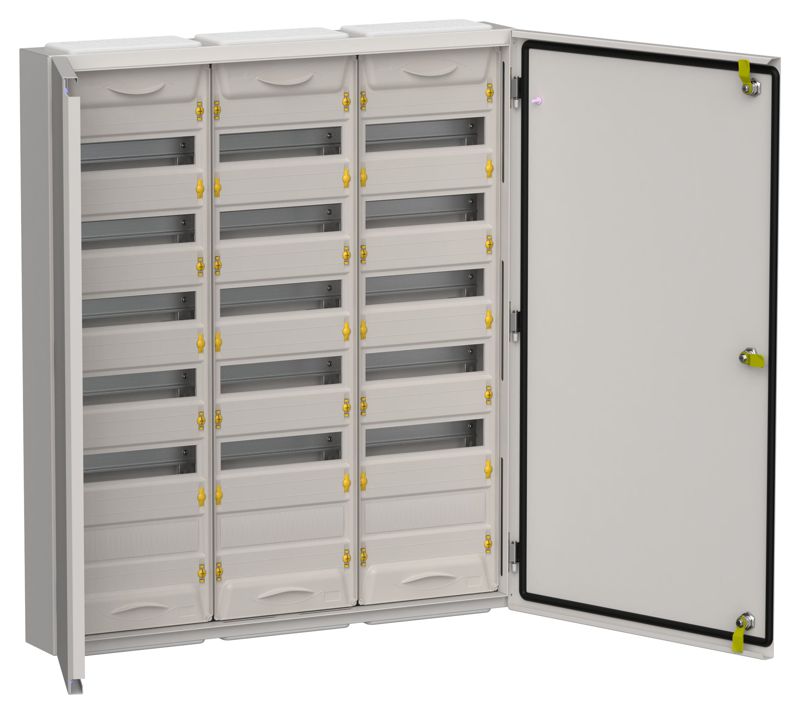 Корпус ЩРн-216 (3х72) TITAN 5 960х830х140 IP54 метал. сер. IEK TI5-50-N-3X072-54-7035