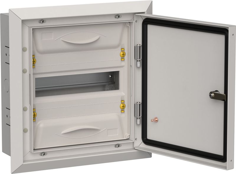 Корпус ЩРв-12 (1х12) TITAN 5 380х365х130 IP31 сер. метал. IEK TI5-50-V-012-31-7035