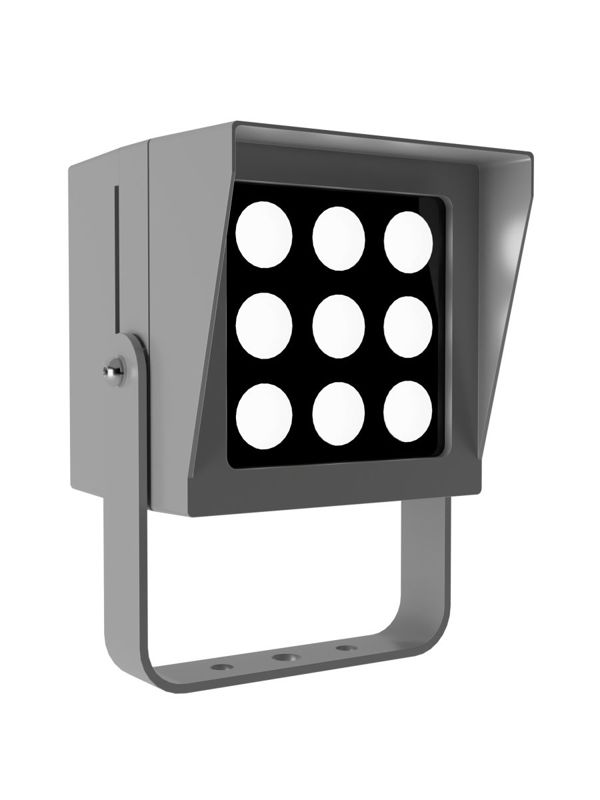 Светильник светодиодный L-point 9/9/К8/830/04/A1-C1/230AC IP65 RAL7035 Муар LEDEL PNT9-1232-413-1272