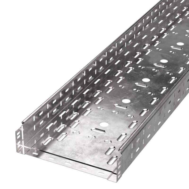 Лоток перфорированный 300х80 L3000 (0.8мм) Стандарт Промрукав PR16.0012