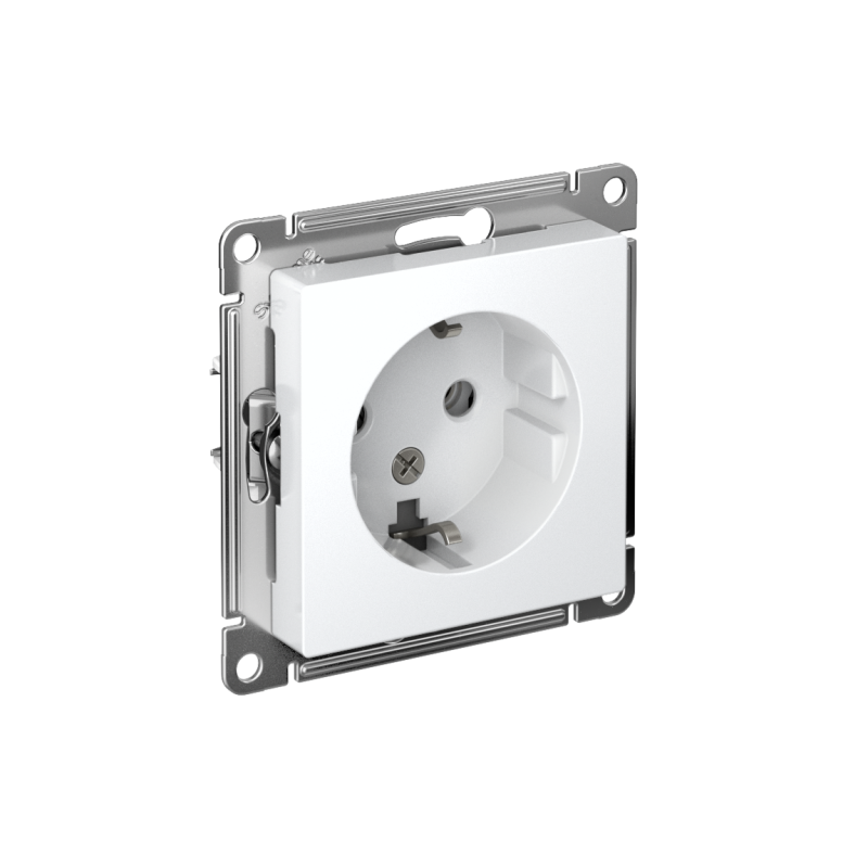 Розетка AtlasDesign 16А с заземл. механизм лотос SE ATN001343