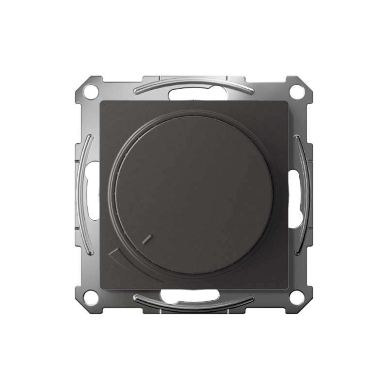 Светорегулятор (диммер) AtlasDesign повор-нажим LED RC 400Вт мех. базальт SE ATN001423