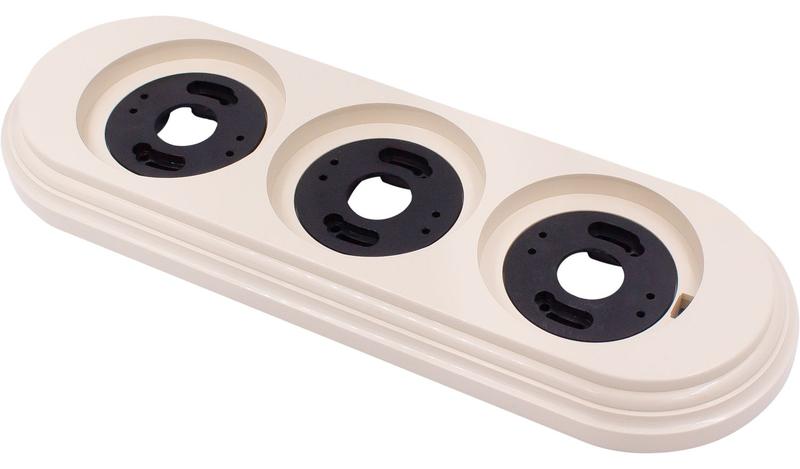 Рамка 3-м пластик песочн. зол. Bironi BF1-630-24