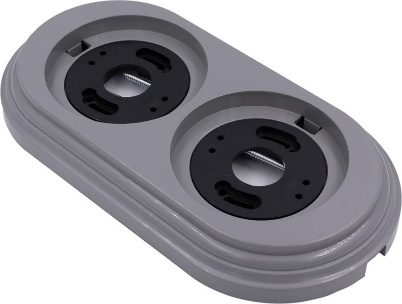 Рамка 2-м пластик титан Bironi BF1-620-26