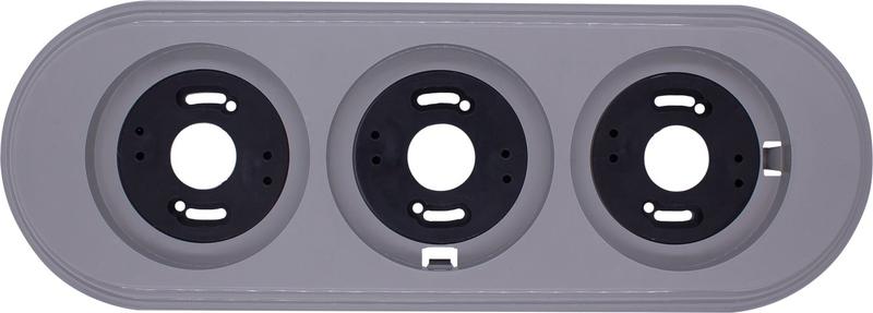 Рамка 3-м пластик титан Bironi BF1-630-26