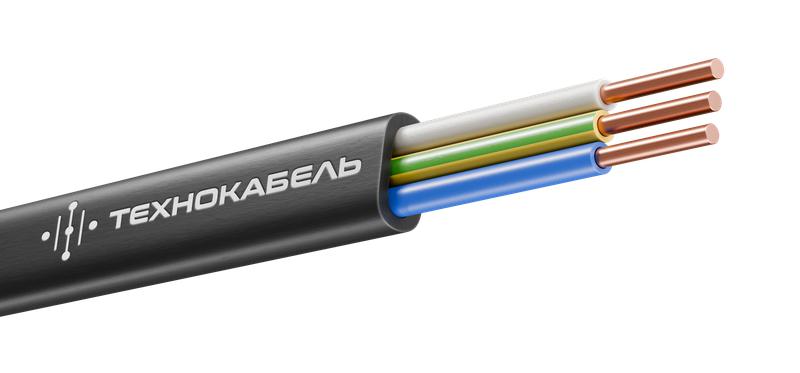 Кабель ВВГ-Пнг(А)-LSLTx 3х1.5 ОК (N PE) 0.66кВ (уп.100м) Технокабель 00-00148526