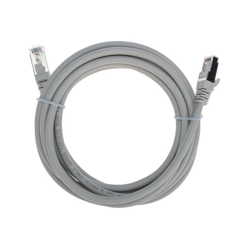 Патч-корд F/UTP кат.6 RJ45-RJ45 26AWG LSZH 3м сер. Rexant 02-0210-3