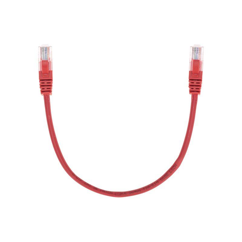 Патч-корд U/UTP CAT 5e RJ45-RJ45 26AWG LSZH красн. 0.3м Rexant 02-0103-03