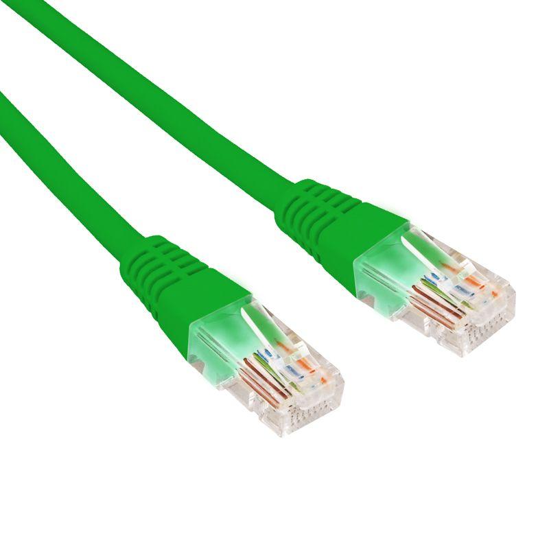 Патч-корд U/UTP CAT 6 RJ45-RJ45 26AWG LSZH зел. 0.3м Rexant 02-0296-03