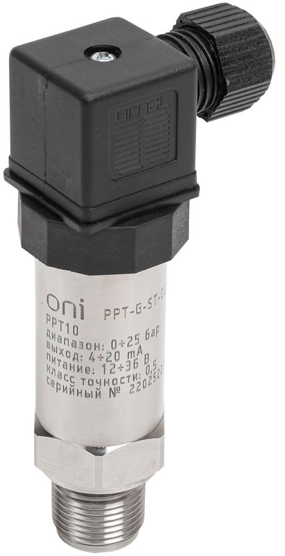 Преобразователь давления PPT10 0.5% 0-25Бар 4-20мА M20 DIN43650 ONI PPT-G-ST-025-4-20-3-2